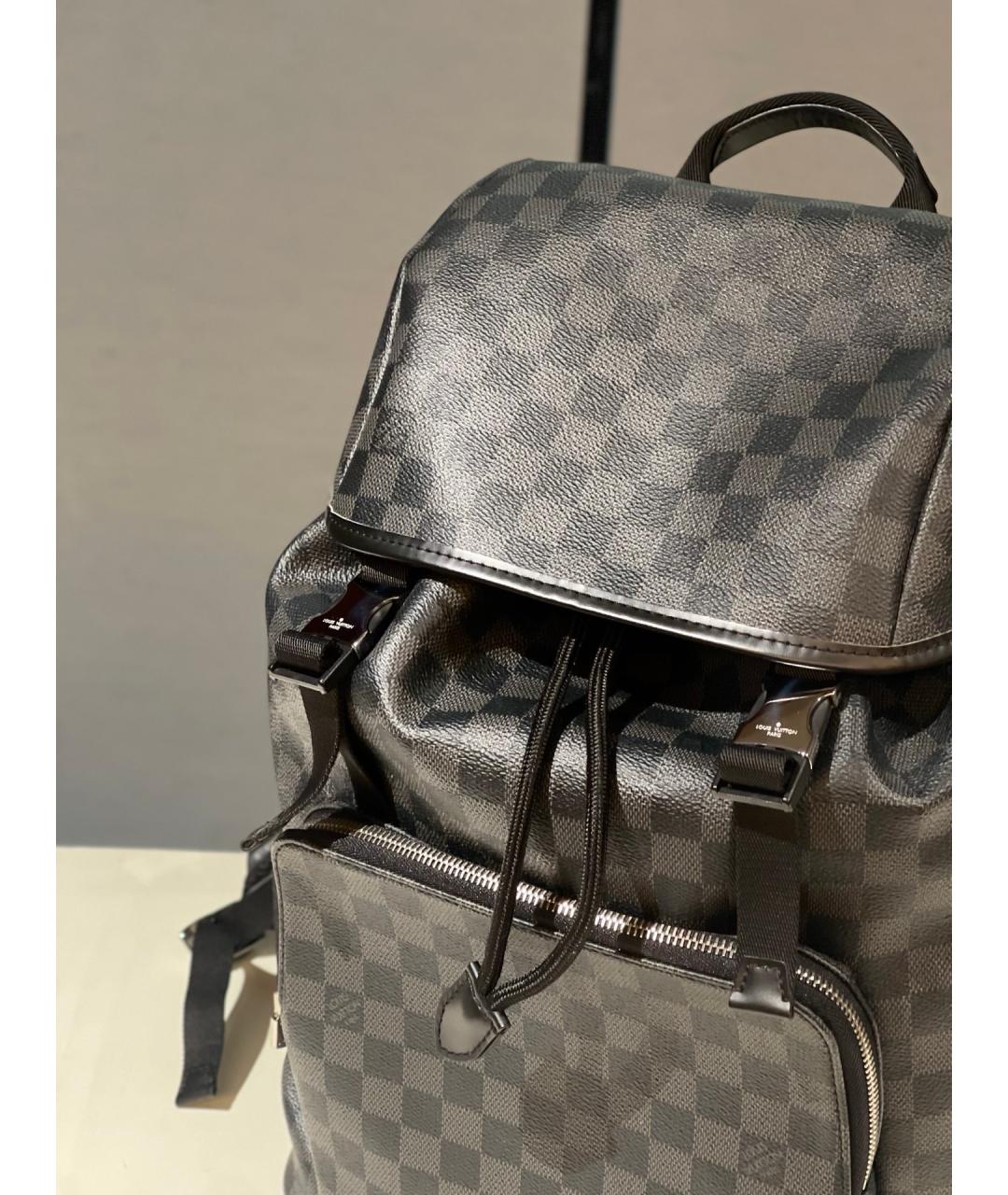 LOUIS VUITTON Черный рюкзак, фото 5