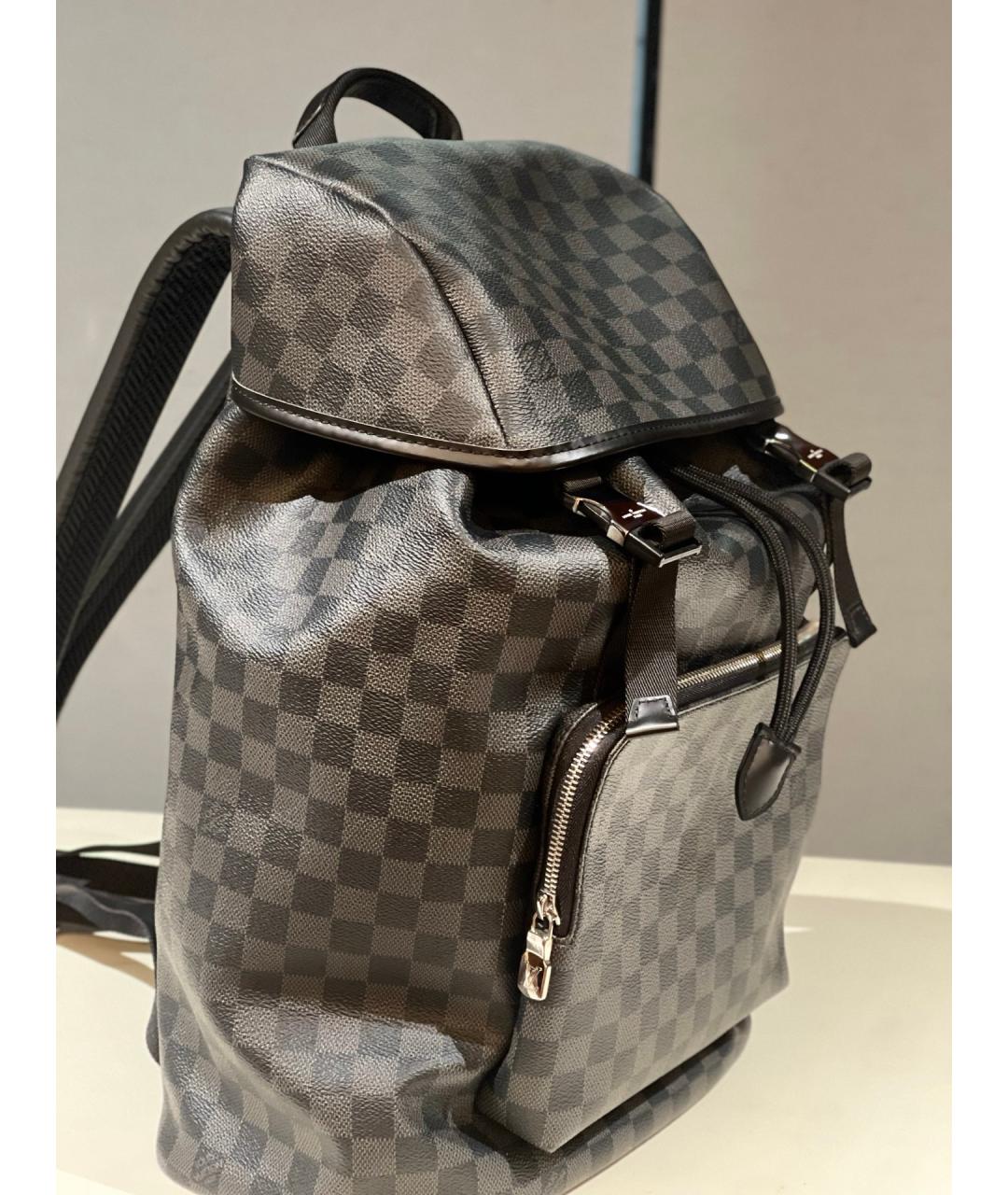 LOUIS VUITTON Черный рюкзак, фото 4