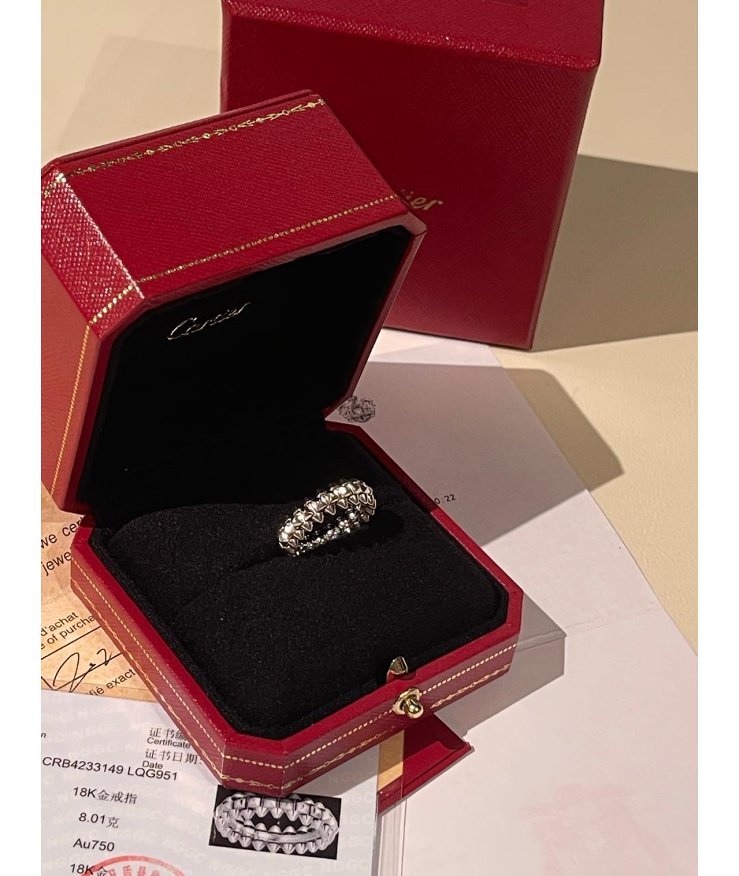 CARTIER Серебряное кольцо из белого золота, фото 5
