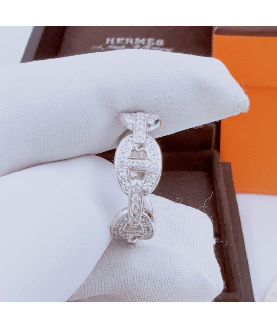 HERMES Белое кольцо из белого золота, фото 6