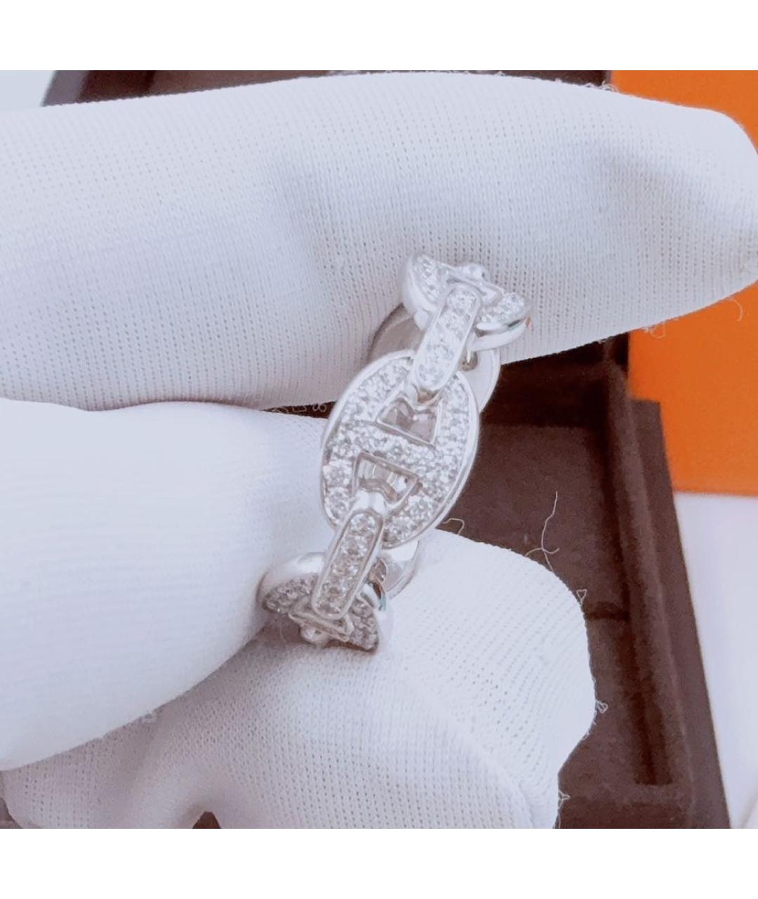 HERMES Белое кольцо из белого золота, фото 3