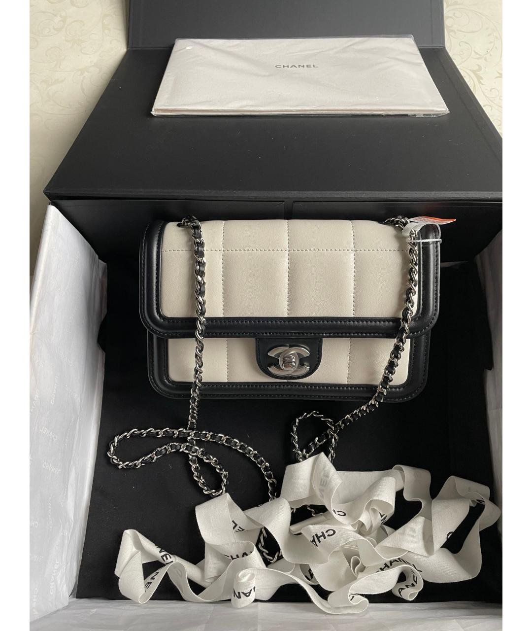 CHANEL Белая сумка через плечо, фото 7