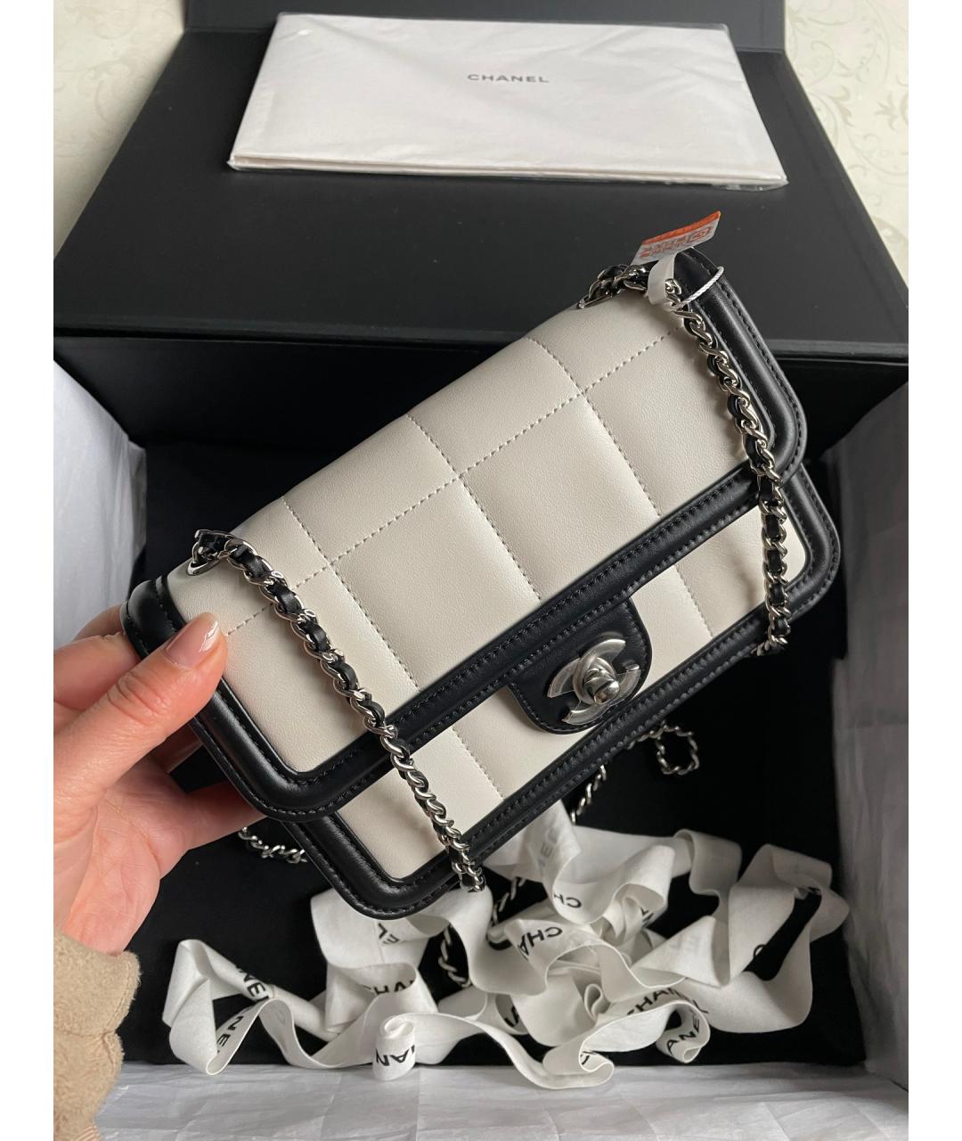 CHANEL Белая сумка через плечо, фото 2