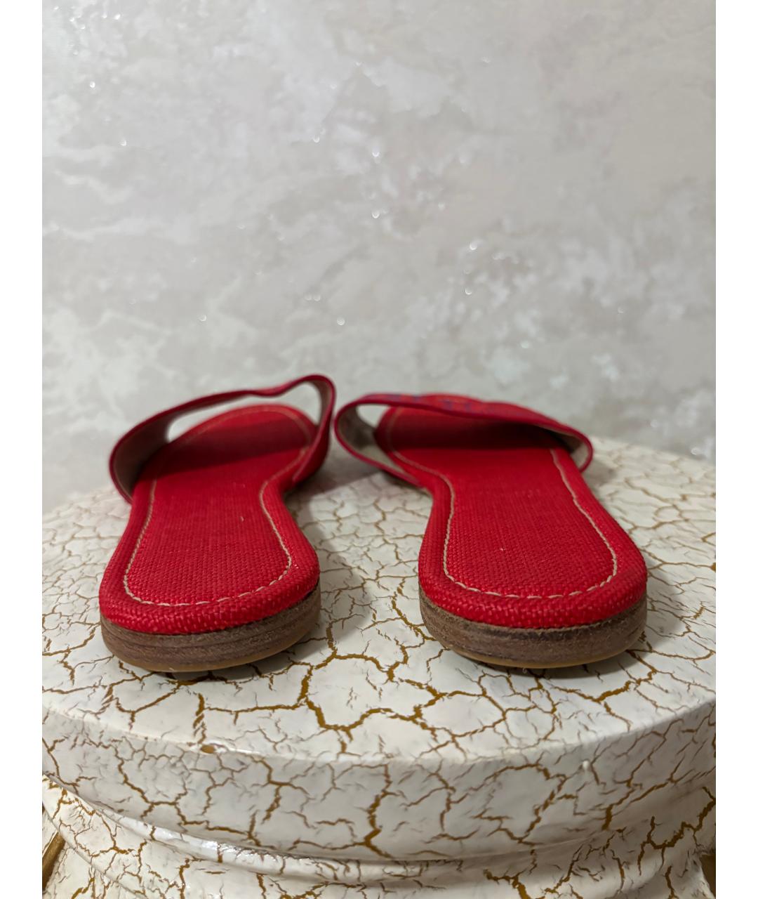 CAROLINA HERRERA Красные шлепанцы, фото 4