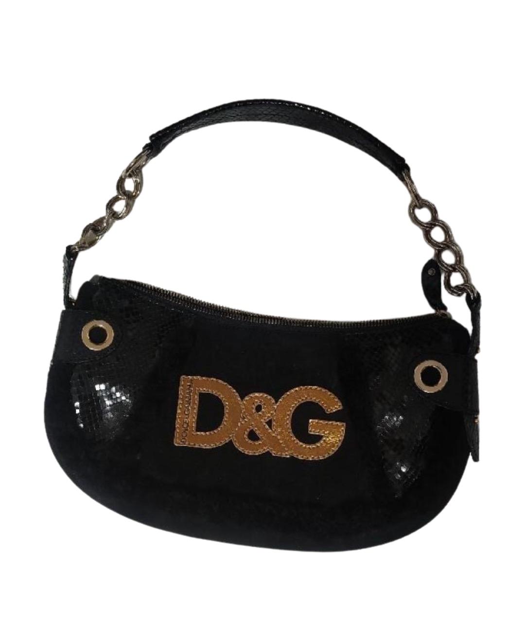 DOLCE&GABBANA Черная сумка с короткими ручками, фото 1
