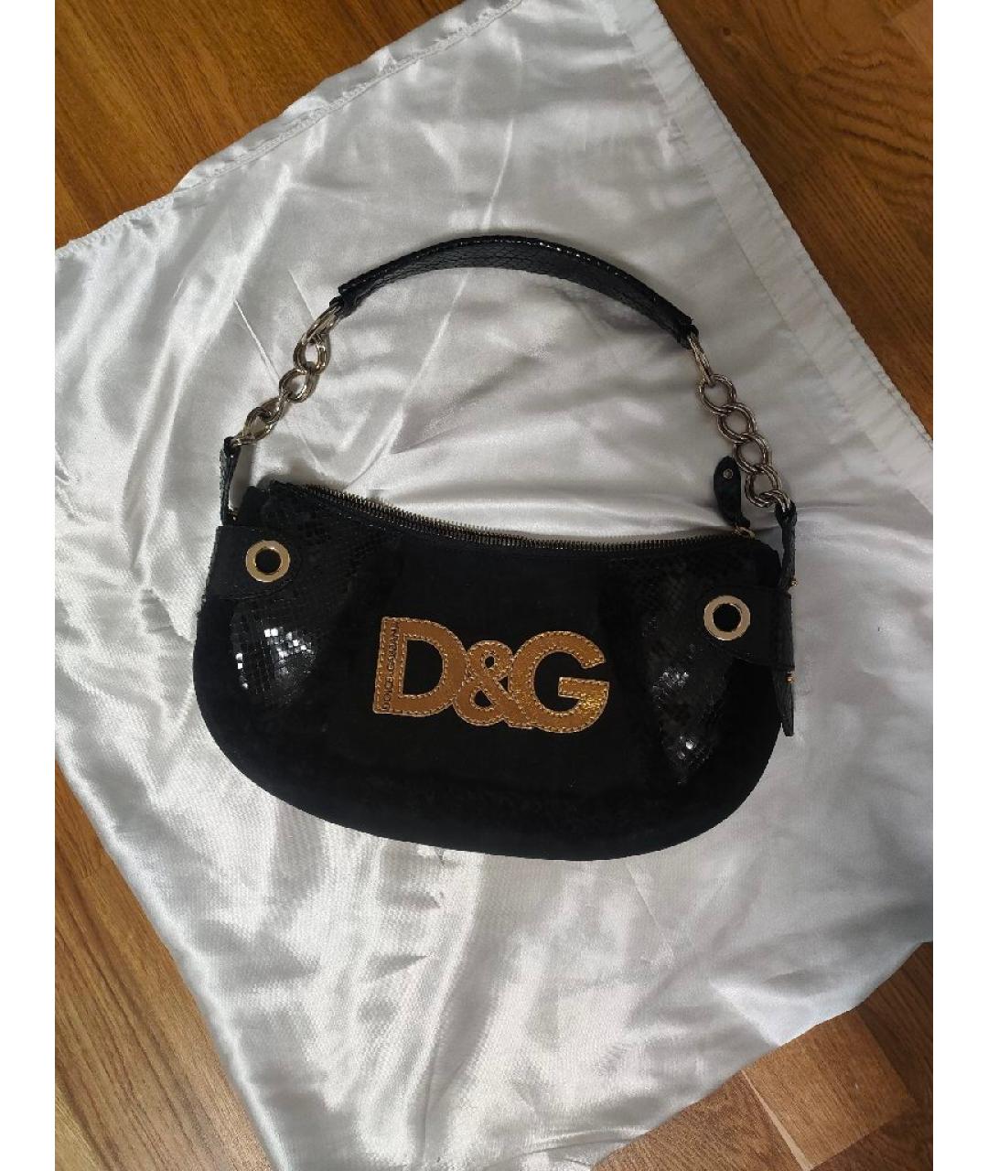 DOLCE&GABBANA Черная сумка с короткими ручками, фото 7