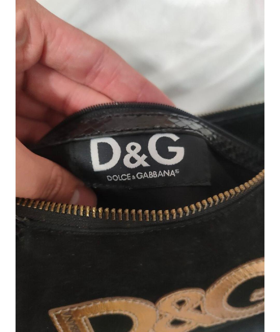 DOLCE&GABBANA Черная сумка с короткими ручками, фото 4
