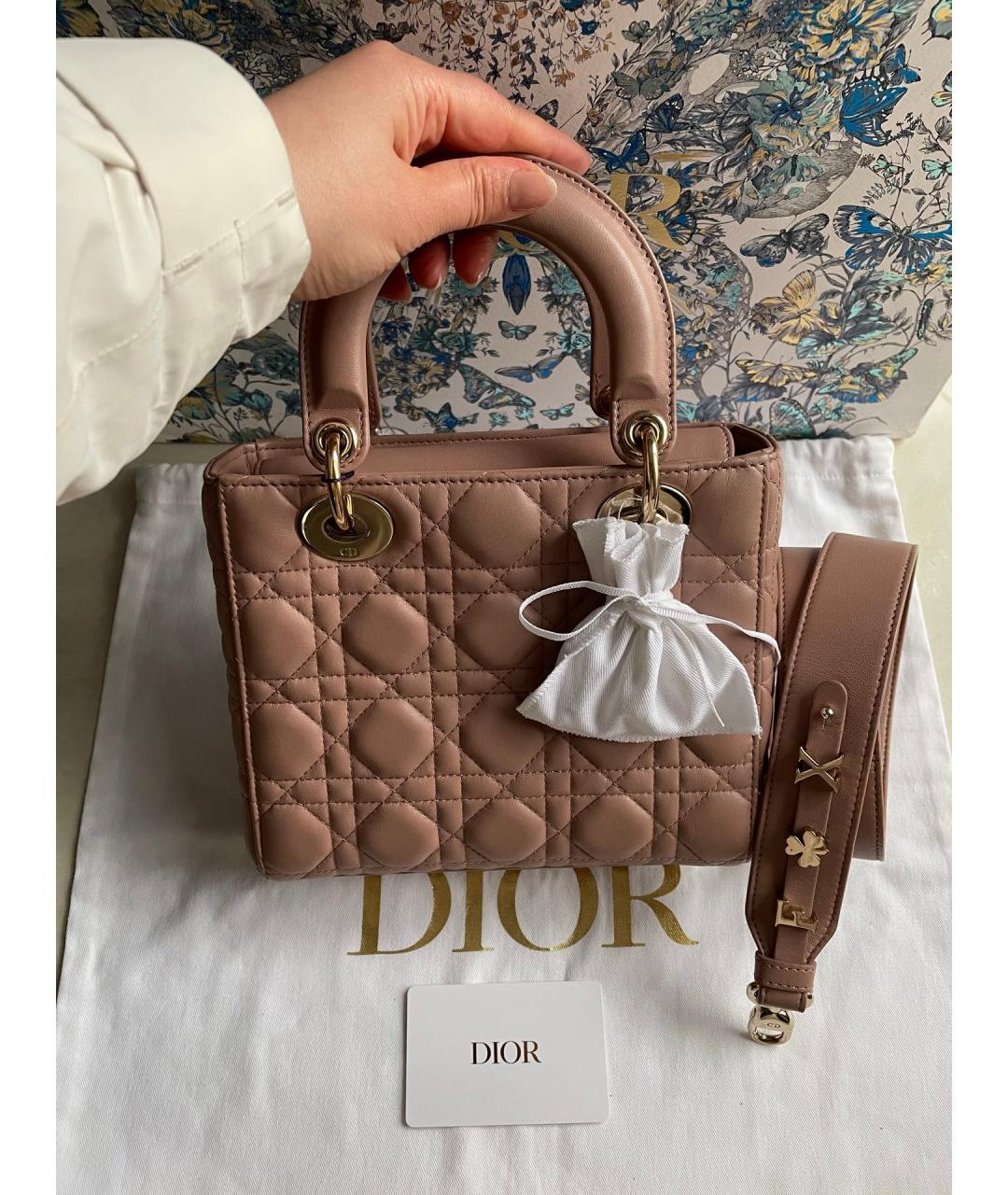 CHRISTIAN DIOR Кожаная сумка с короткими ручками, фото 7