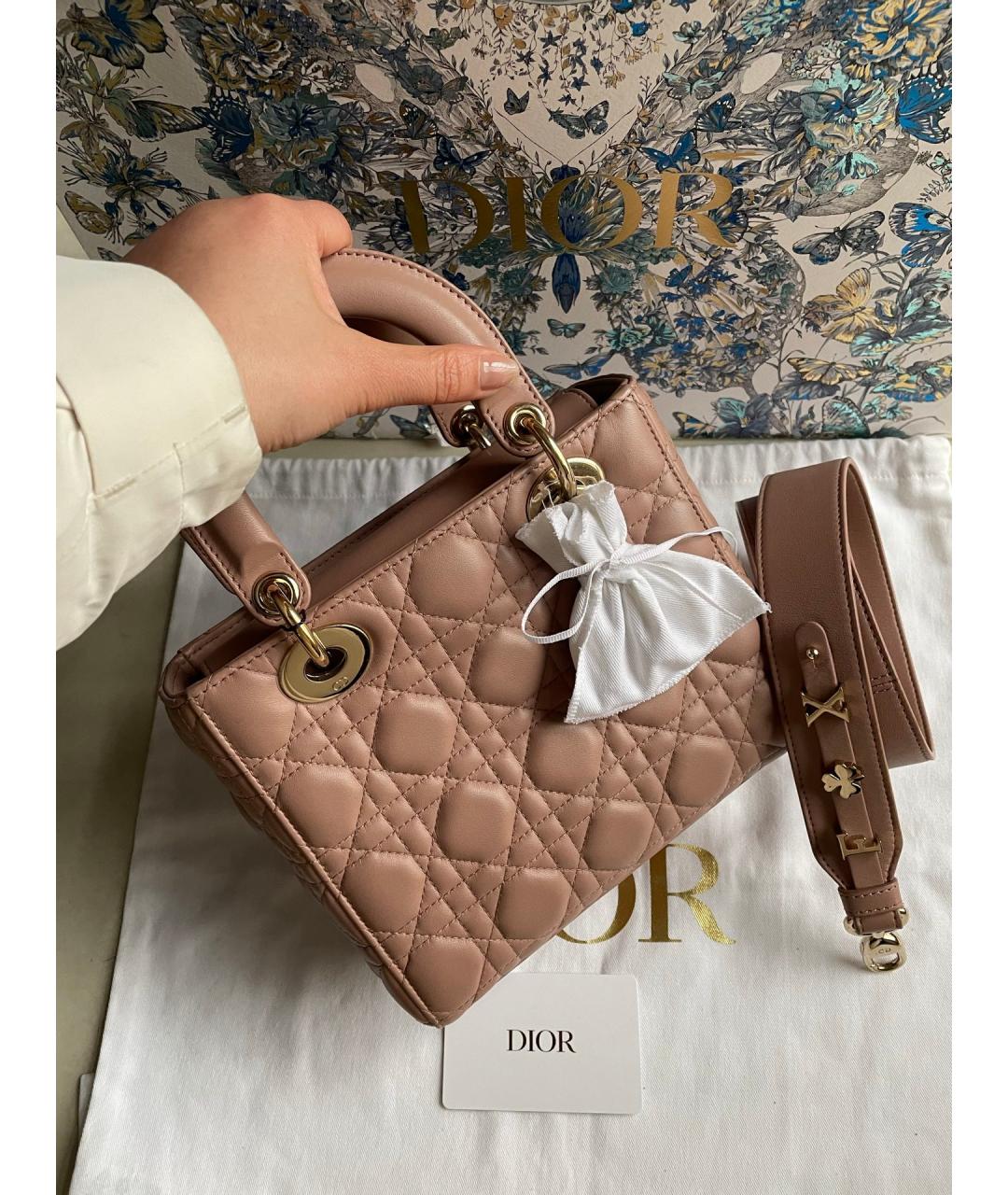 CHRISTIAN DIOR Кожаная сумка с короткими ручками, фото 2