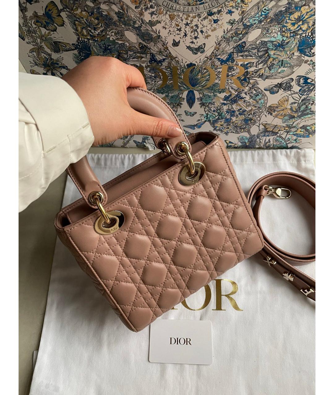 CHRISTIAN DIOR Кожаная сумка с короткими ручками, фото 3