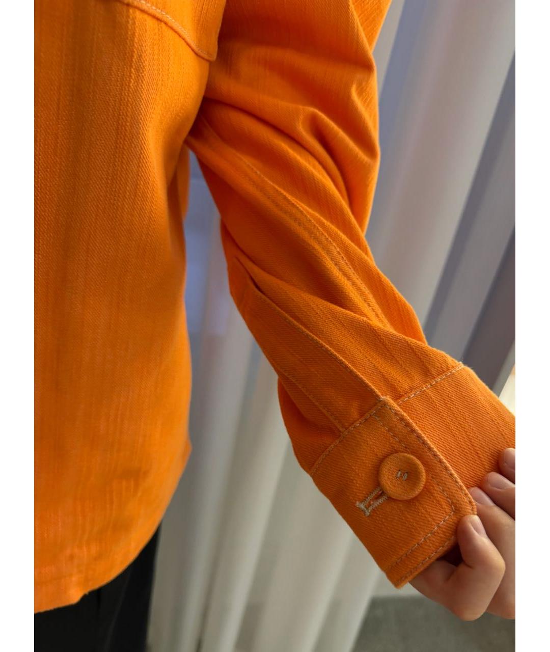 FENDI Оранжевая деним куртка, фото 3