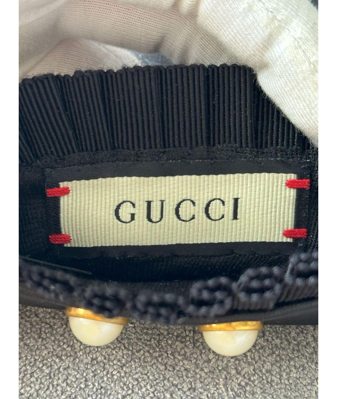 GUCCI Черные кожаные перчатки, фото 6