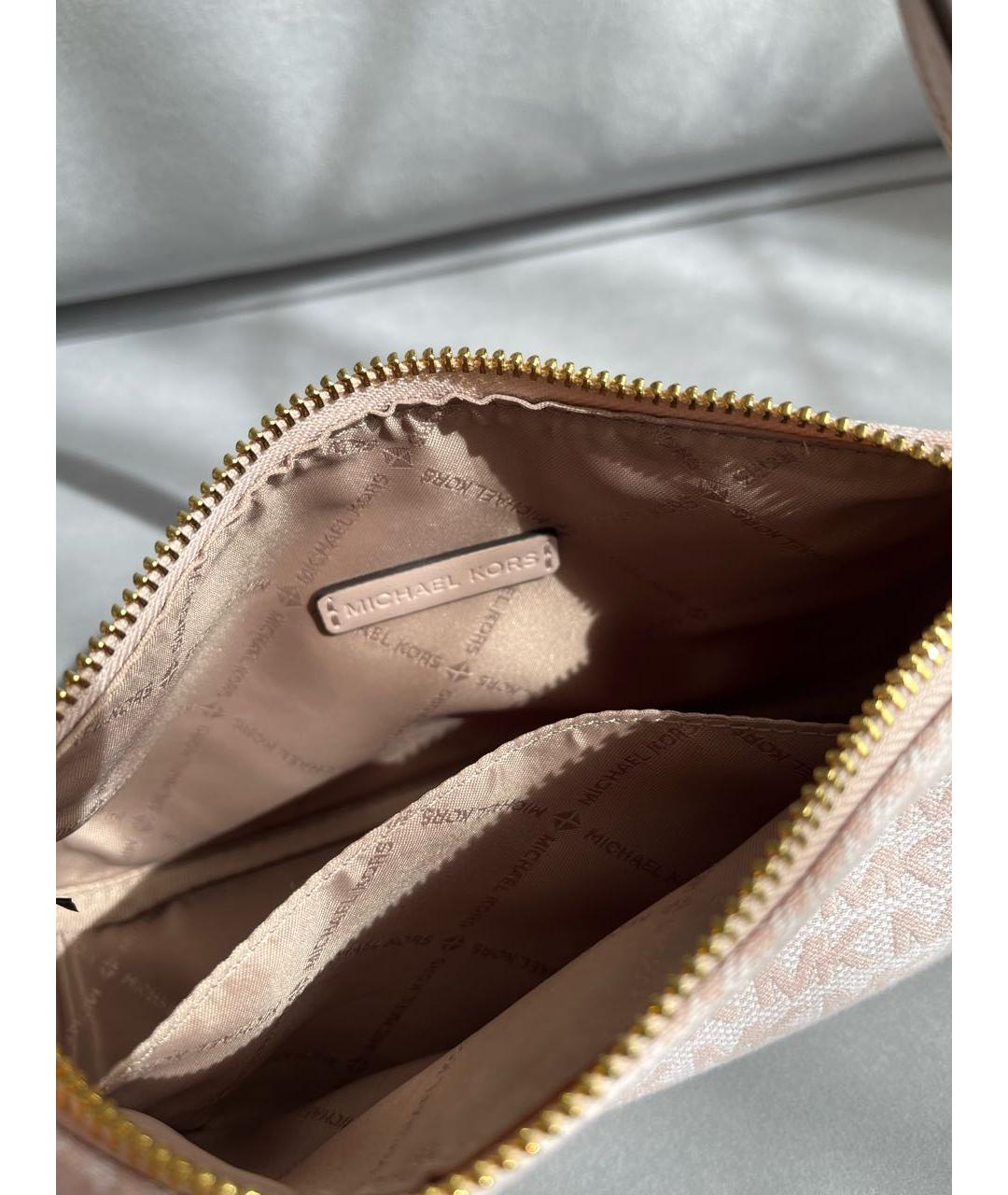 MICHAEL KORS Бежевая сумка через плечо, фото 3