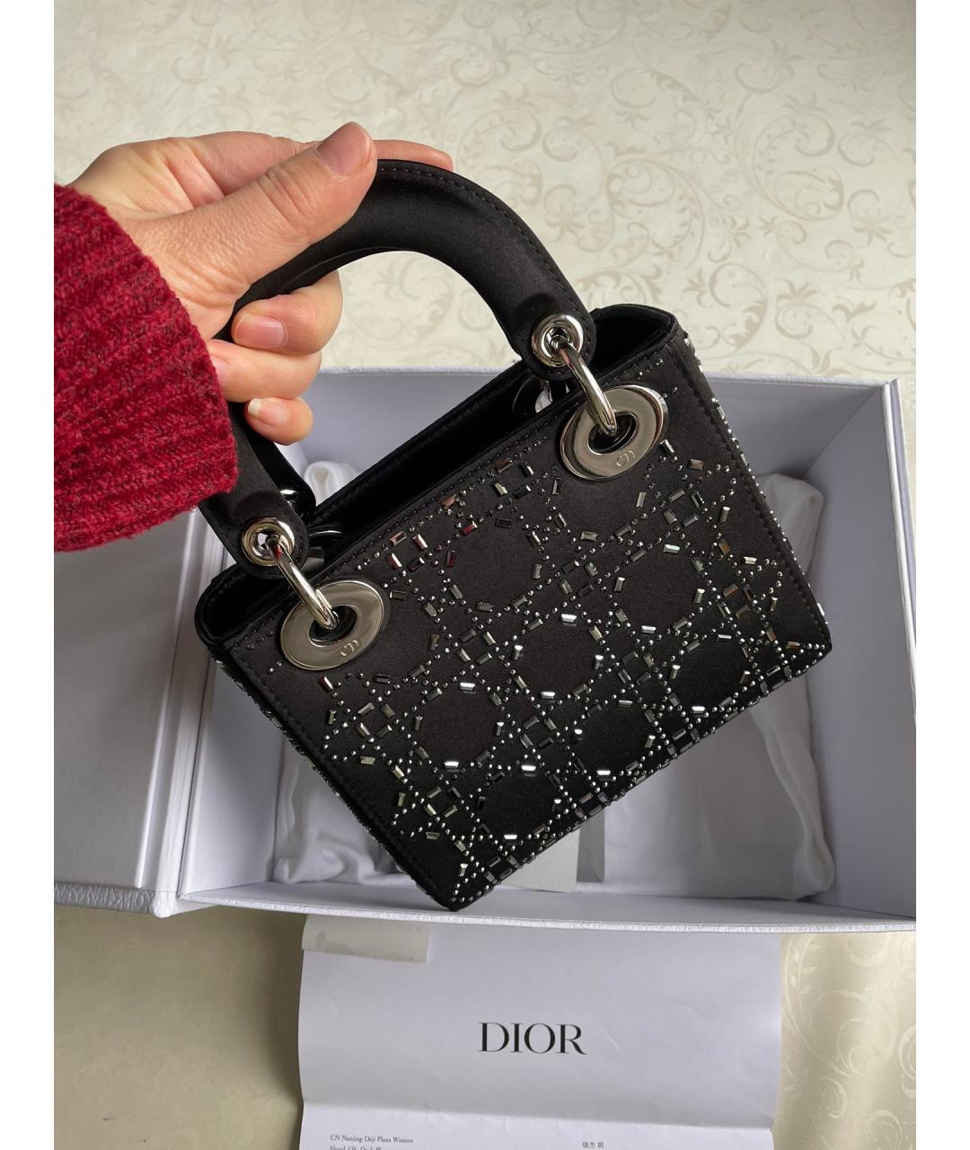 CHRISTIAN DIOR Черная сумка с короткими ручками, фото 4