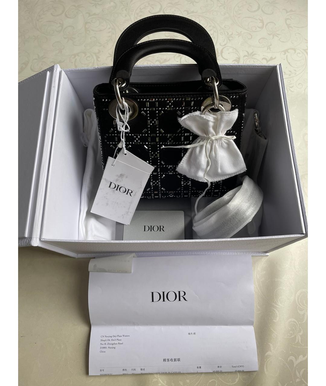 CHRISTIAN DIOR Черная сумка с короткими ручками, фото 2