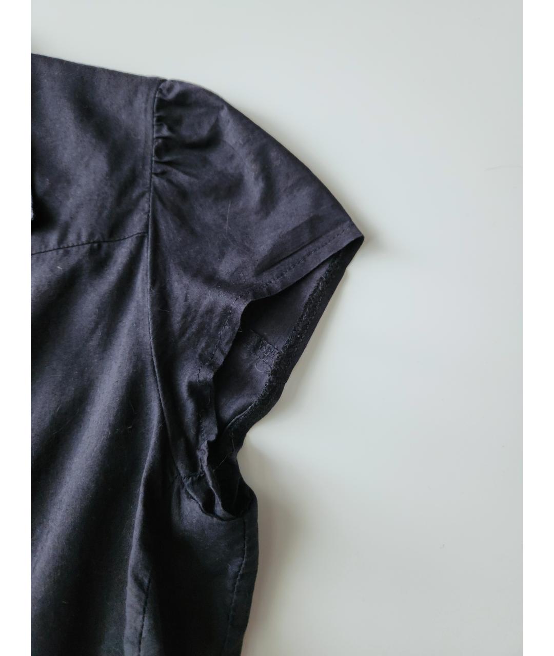 DRIES VAN NOTEN Черная хлопковая блузы, фото 5