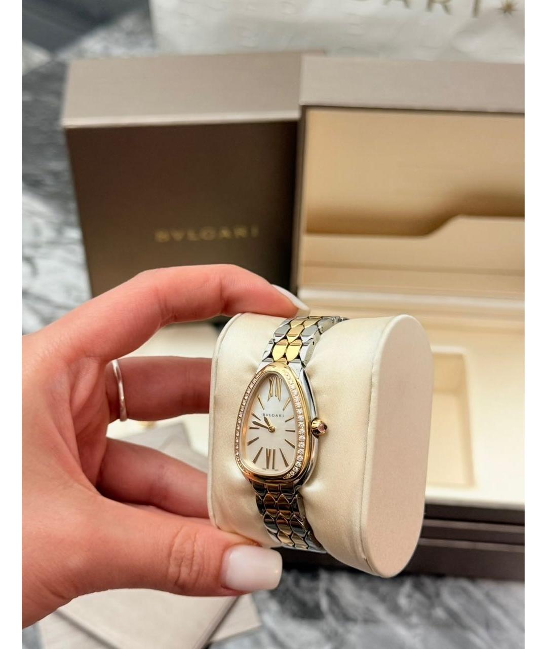 BVLGARI Золотые часы из розового золота, фото 3