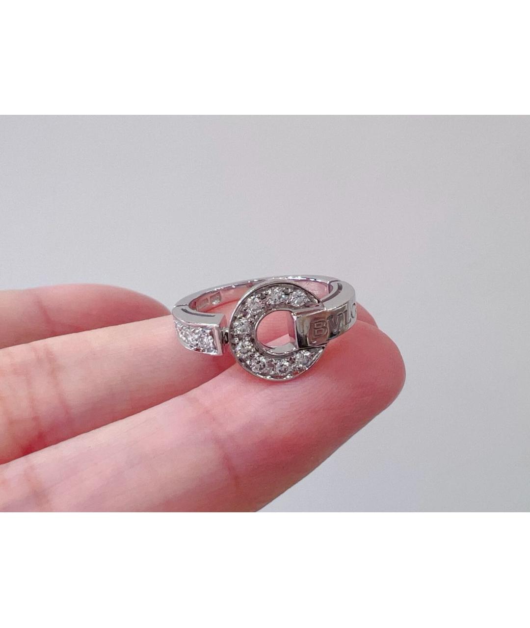 BVLGARI Белое кольцо из белого золота, фото 3