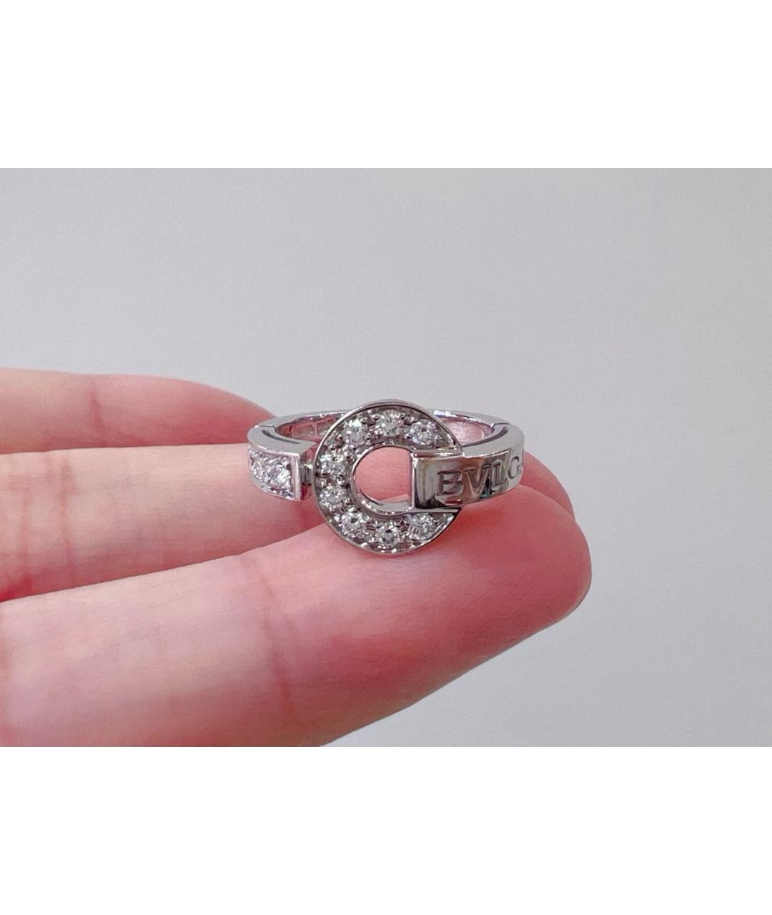 BVLGARI Белое кольцо из белого золота, фото 2