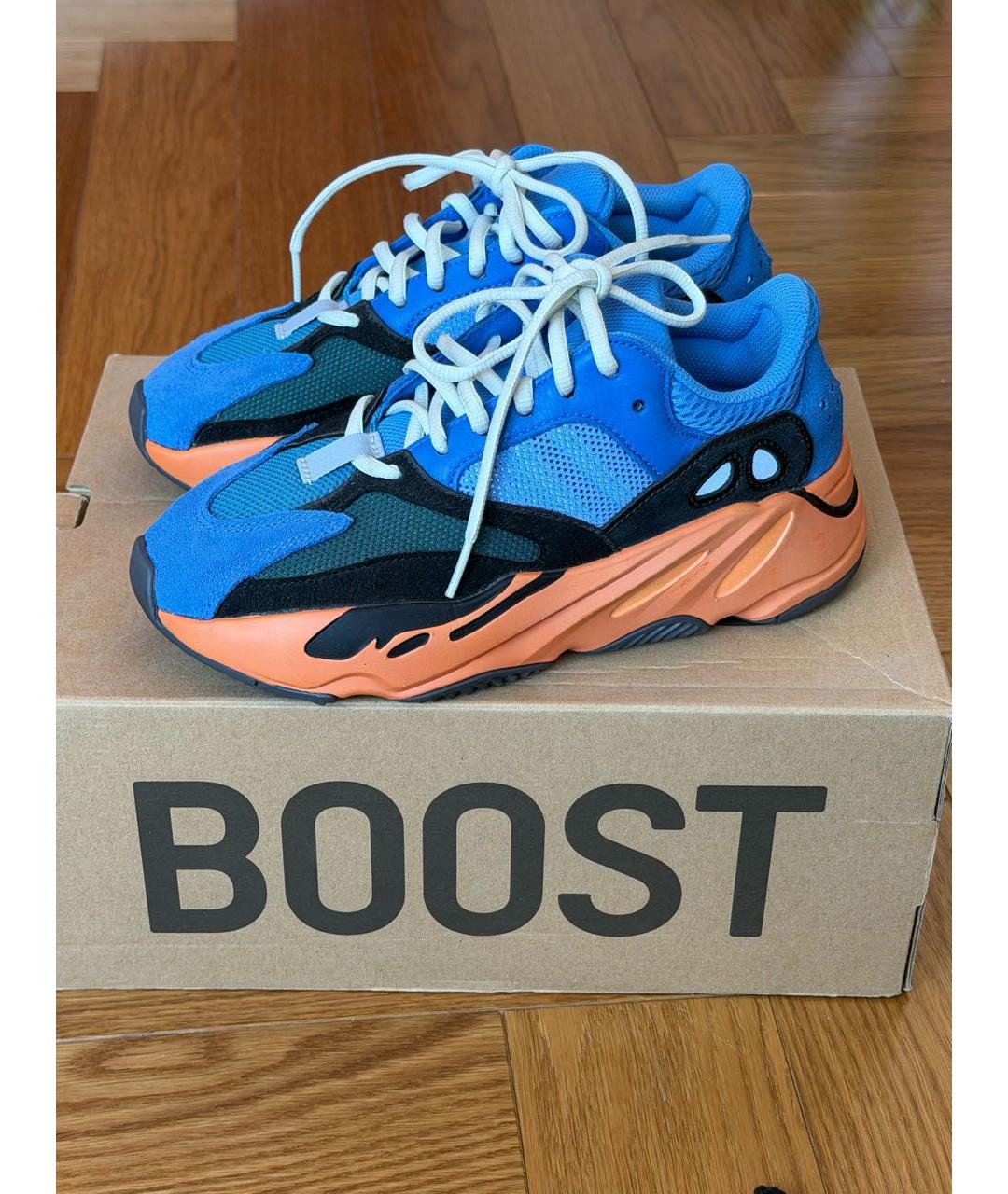 ADIDAS YEEZY Синие низкие кроссовки / кеды, фото 6