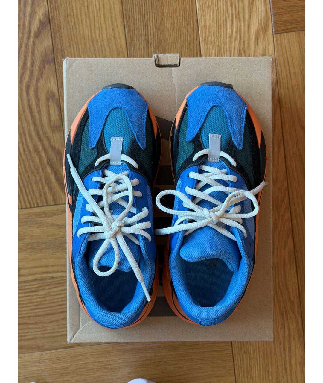 ADIDAS YEEZY Синие низкие кроссовки / кеды, фото 2
