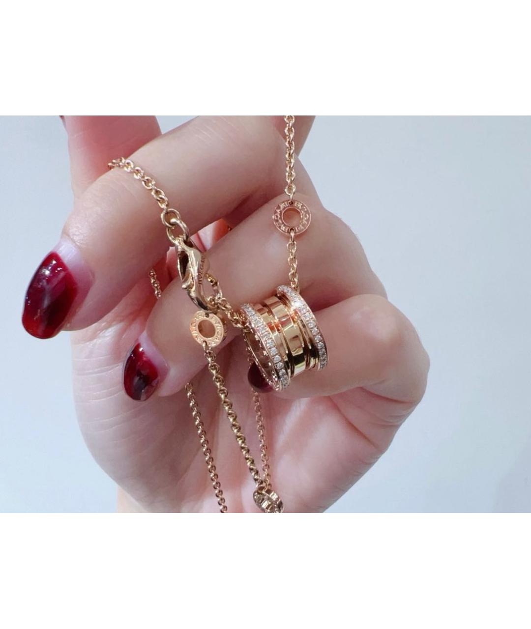 BVLGARI Розовое колье из розового золота, фото 4
