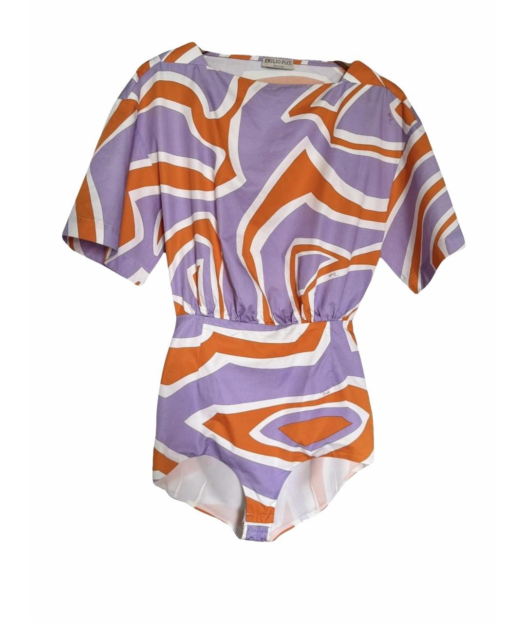 EMILIO PUCCI Мульти хлопковый комбинезон, фото 1