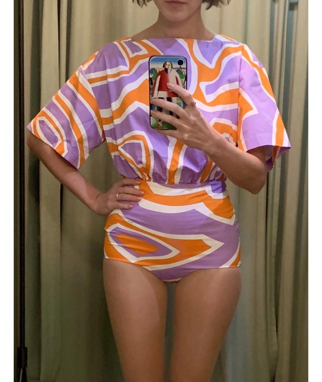 EMILIO PUCCI Мульти хлопковый комбинезон, фото 5