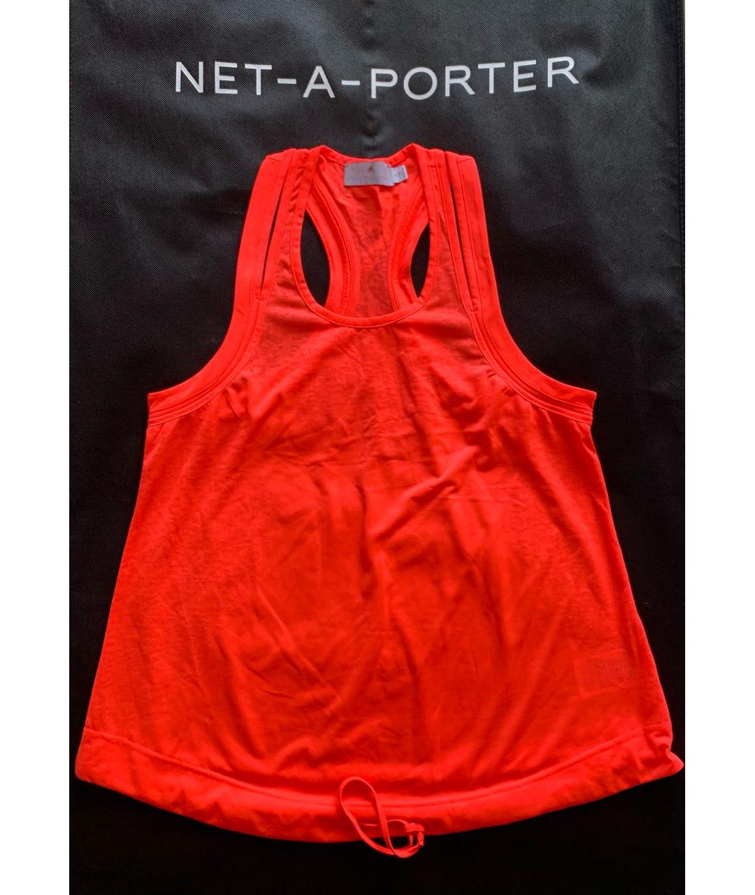 ADIDAS BY STELLA MCCARTNEY Коралловая полиэстеровая майка, фото 4