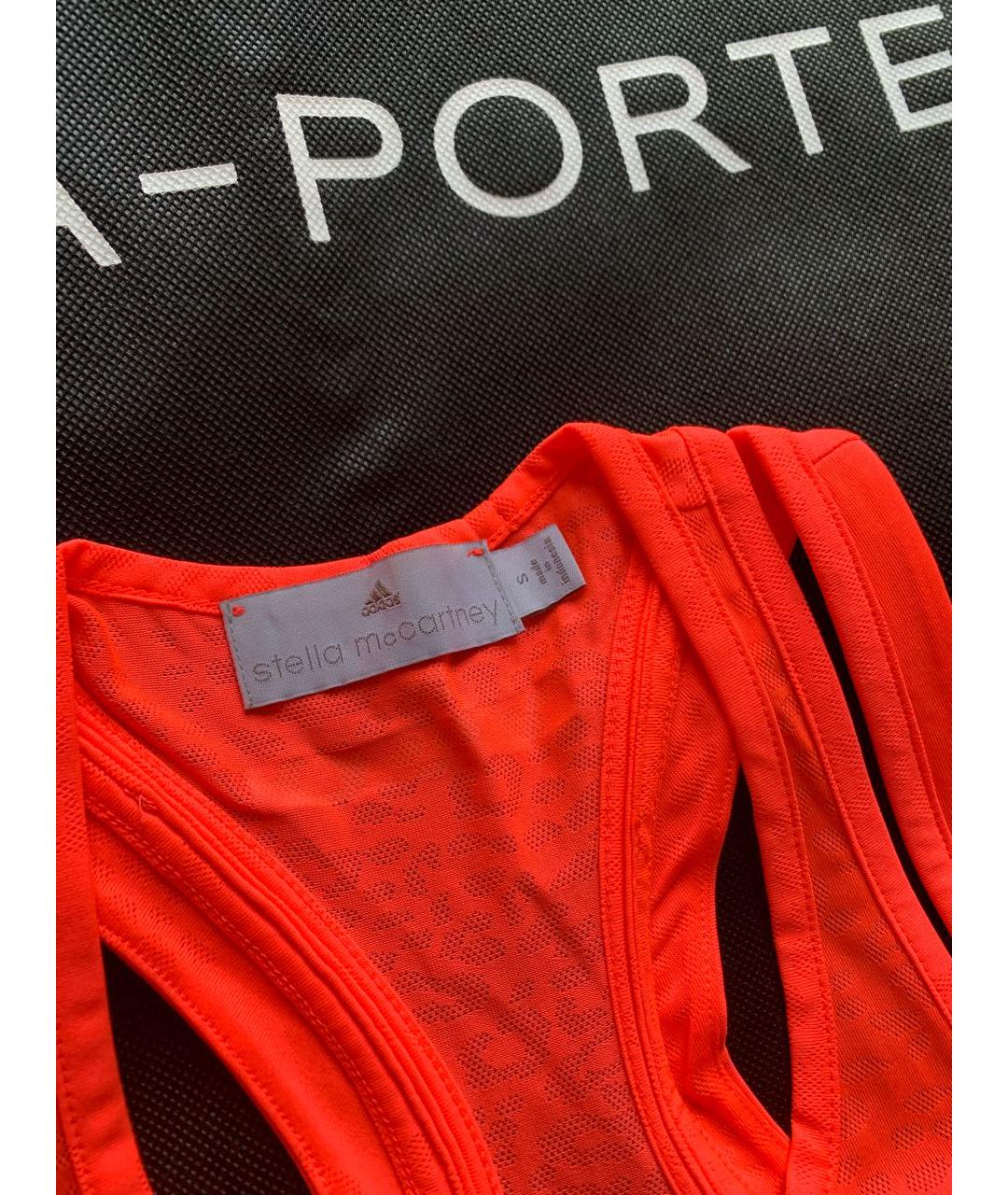 ADIDAS BY STELLA MCCARTNEY Коралловая полиэстеровая майка, фото 2