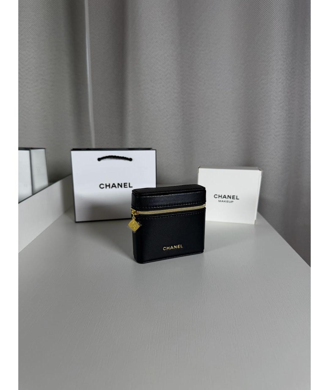 CHANEL Черная косметичка, фото 5
