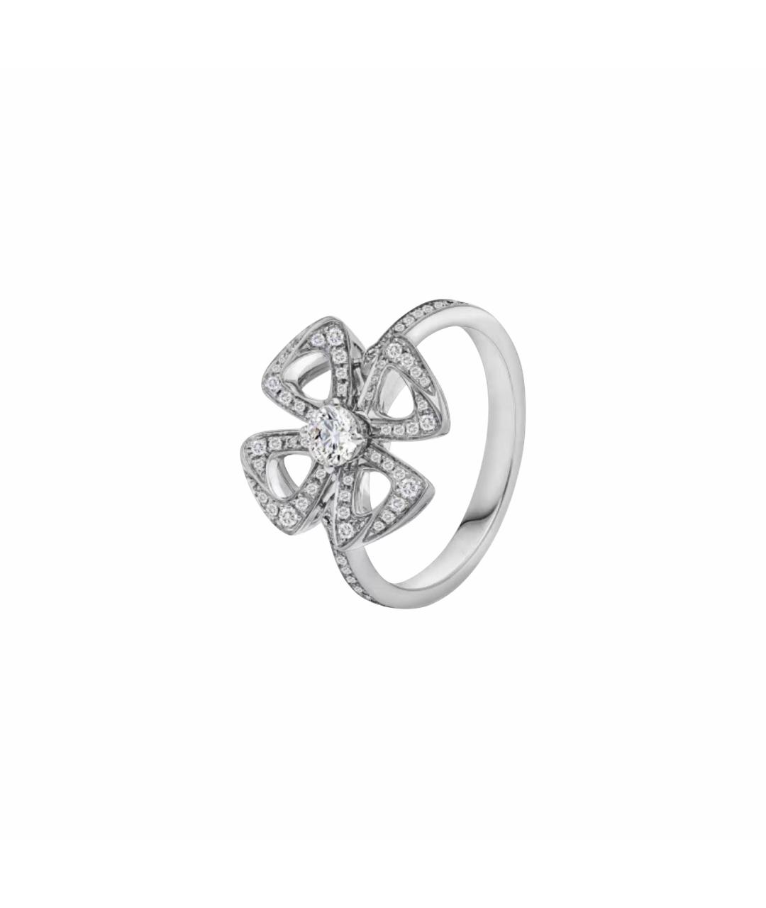 BVLGARI Белое кольцо из белого золота, фото 1
