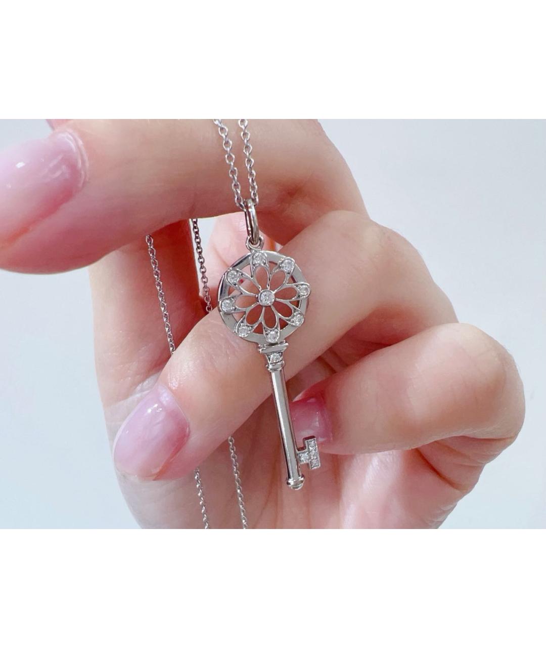 TIFFANY&CO Белое колье из белого золота, фото 6