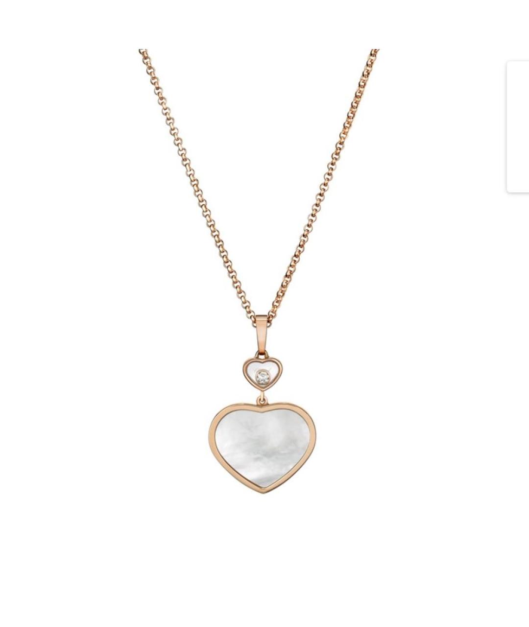 CHOPARD Белое колье из розового золота, фото 7