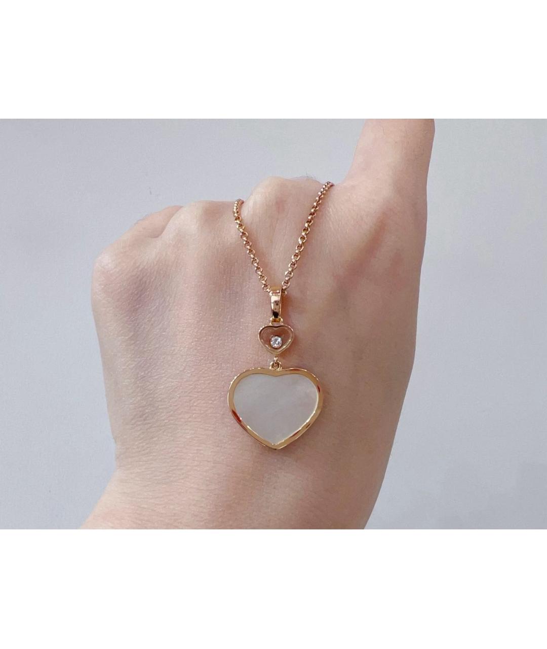 CHOPARD Белое колье из розового золота, фото 3