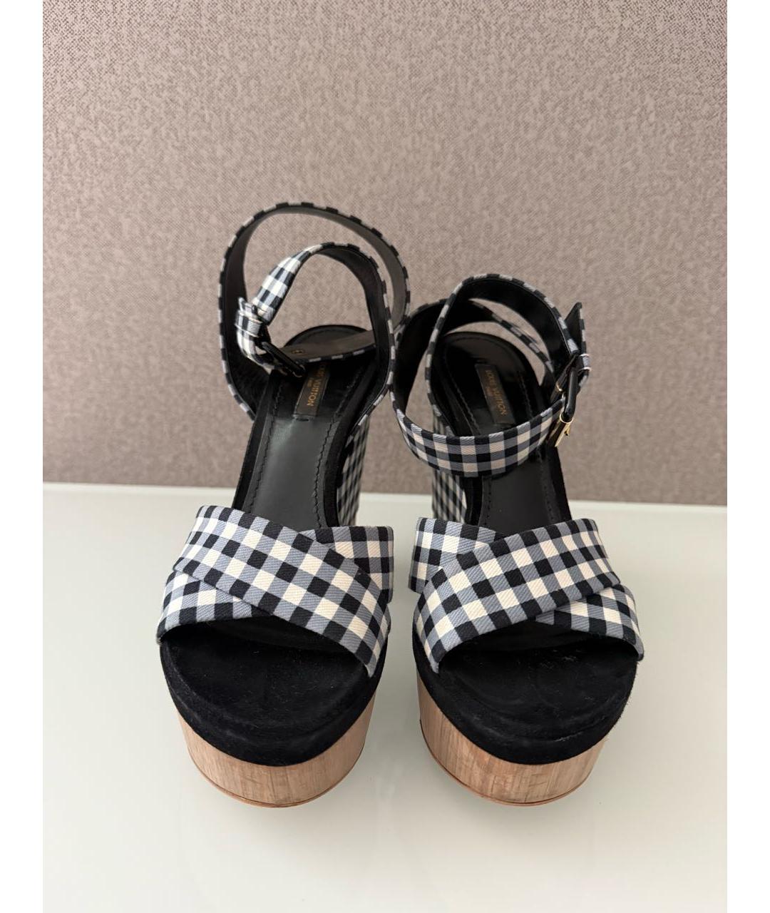 LOUIS VUITTON Текстильные босоножки, фото 2
