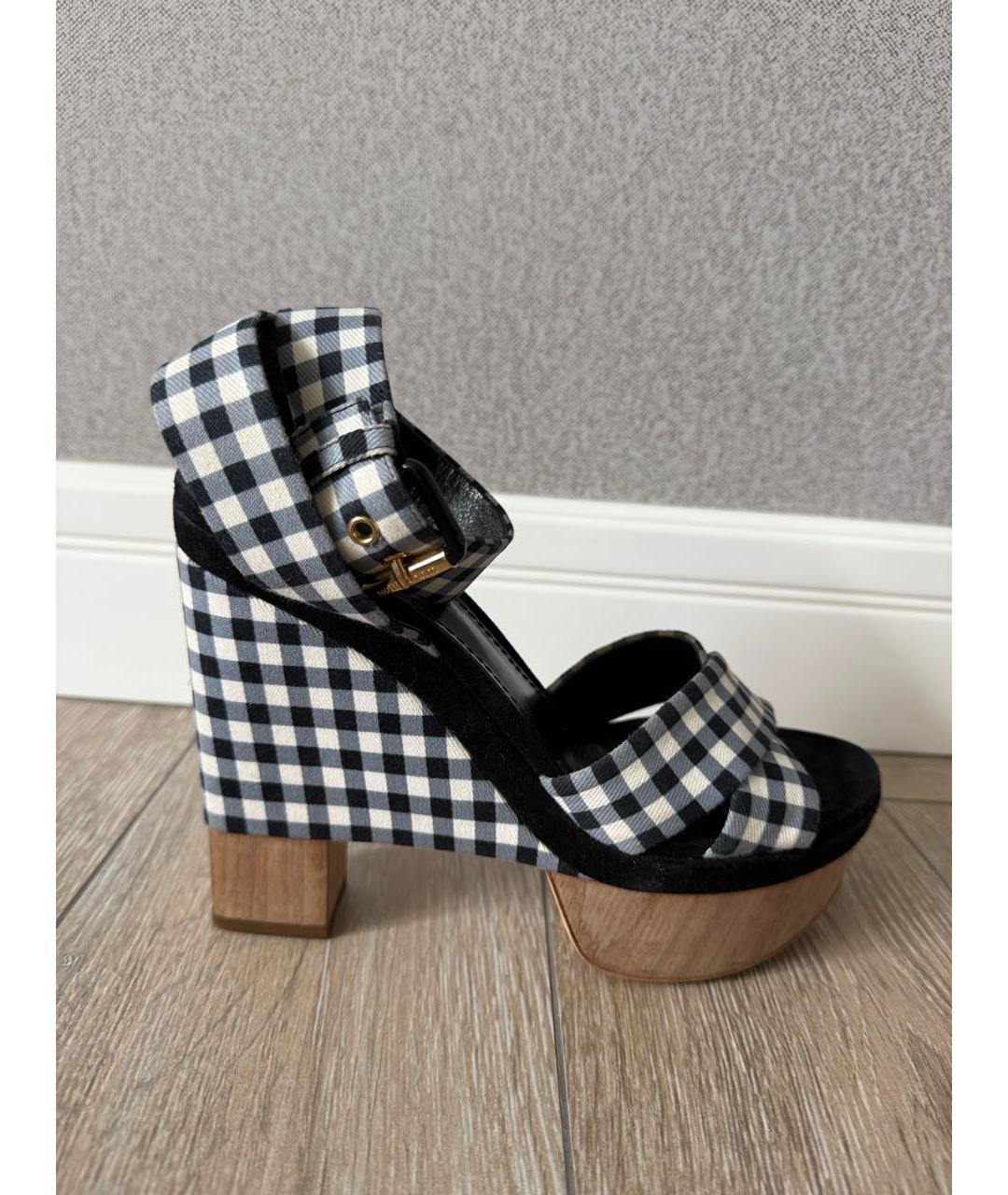 LOUIS VUITTON Текстильные босоножки, фото 4