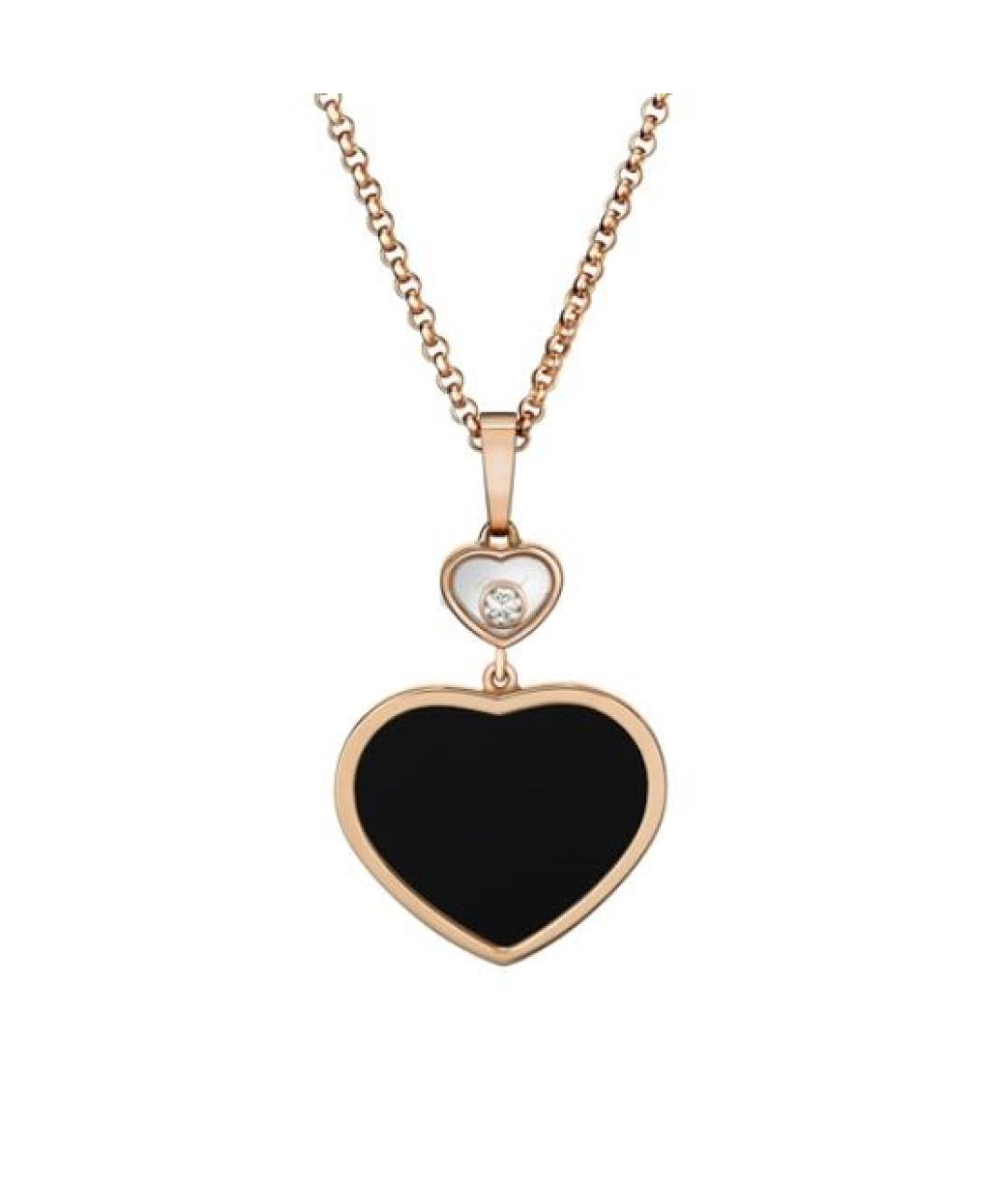 CHOPARD Черное колье из розового золота, фото 8