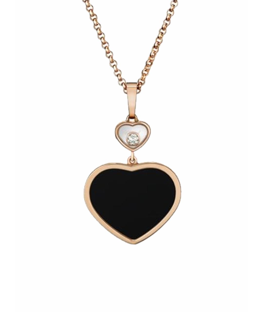 CHOPARD Черное колье из розового золота, фото 1