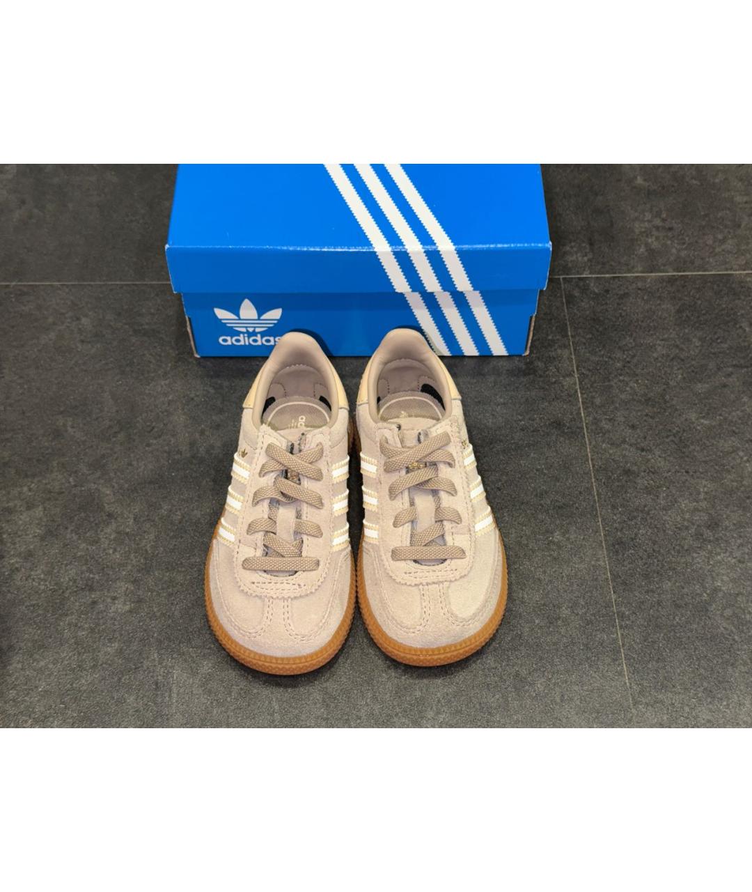 ADIDAS Бежевые замшевые кеды, фото 2