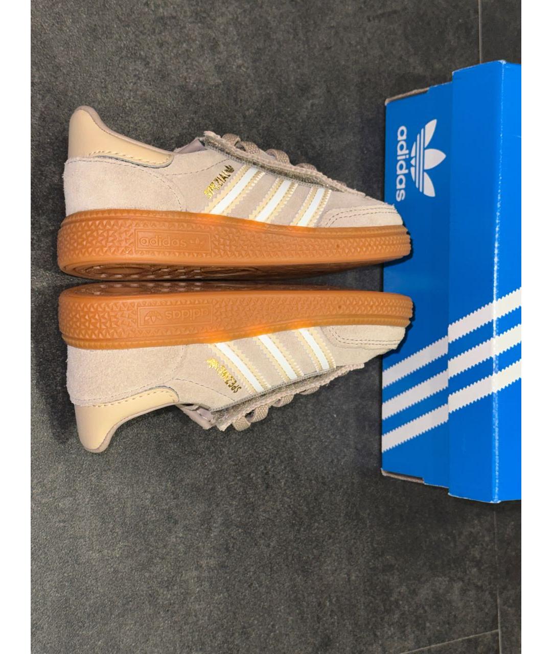 ADIDAS Бежевые замшевые кеды, фото 5