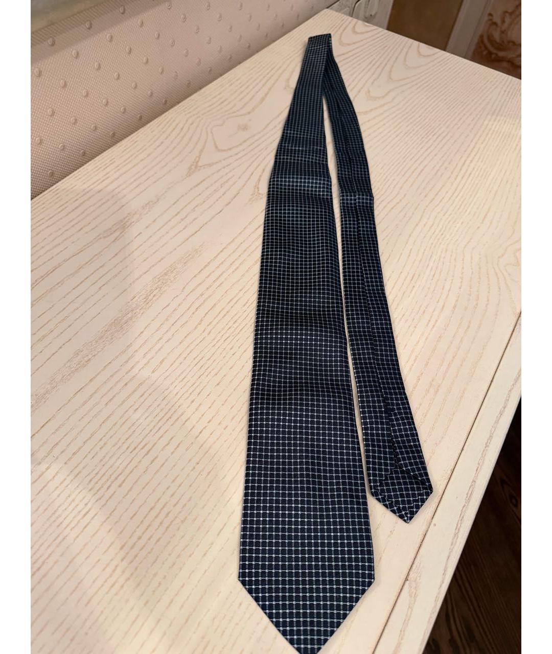 ERMENEGILDO ZEGNA XXX Синий шелковый галстук, фото 2