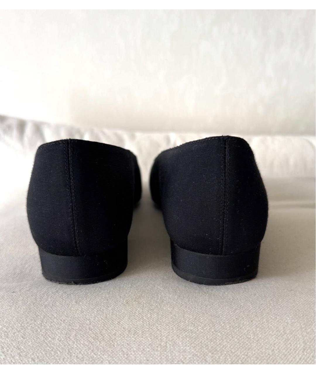 CHANEL Черные лодочки на низком каблуке, фото 4