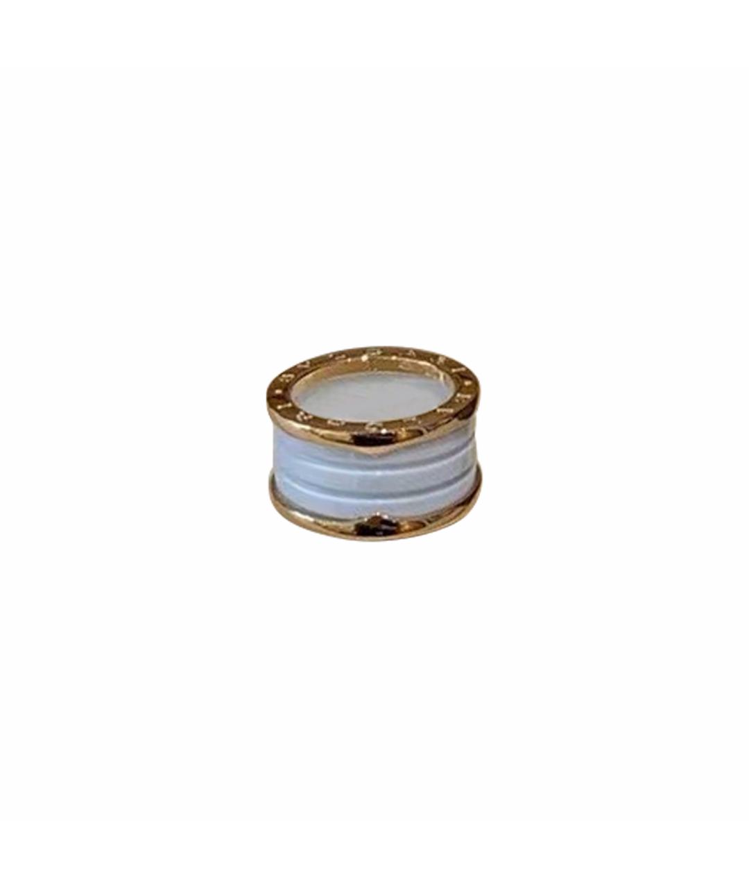 BVLGARI Белое кольцо из розового золота, фото 1