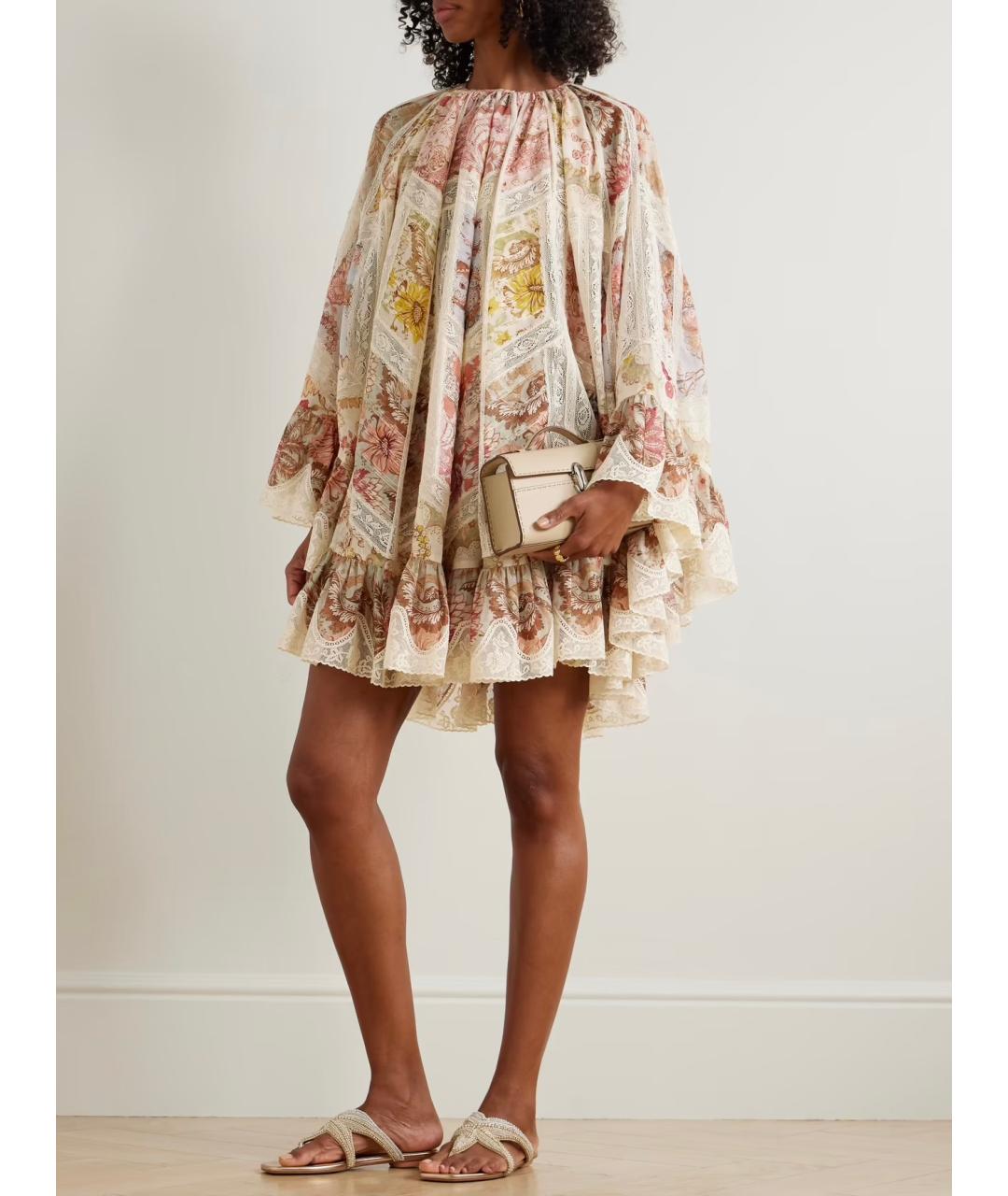 ZIMMERMANN Мульти хлопковое коктейльное платье, фото 2