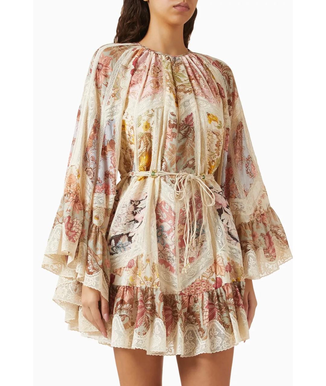 ZIMMERMANN Мульти хлопковое коктейльное платье, фото 5