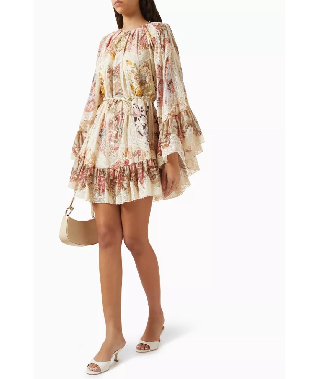 ZIMMERMANN Мульти хлопковое коктейльное платье, фото 4