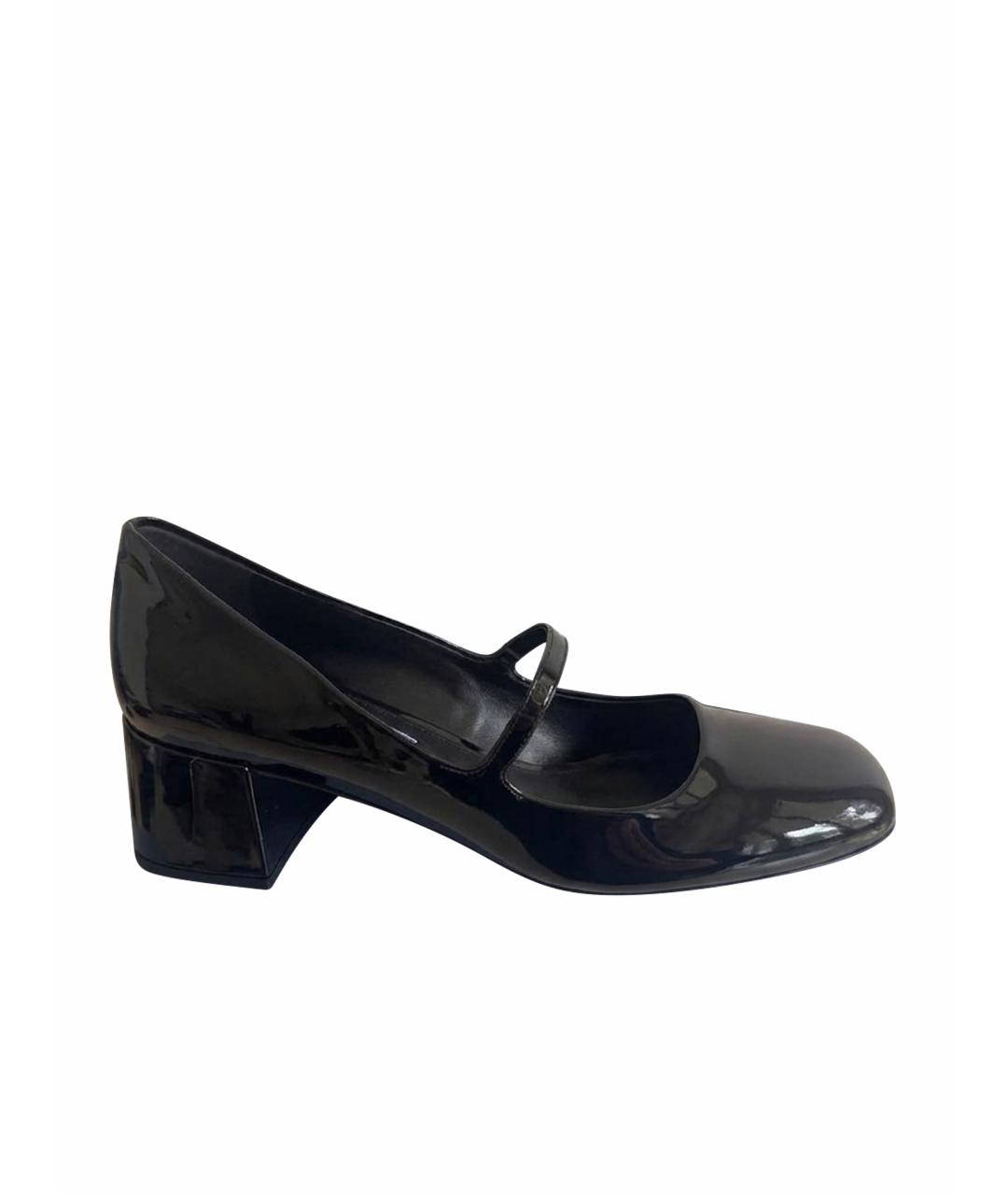 PRADA Черные туфли из лакированной кожи, фото 1