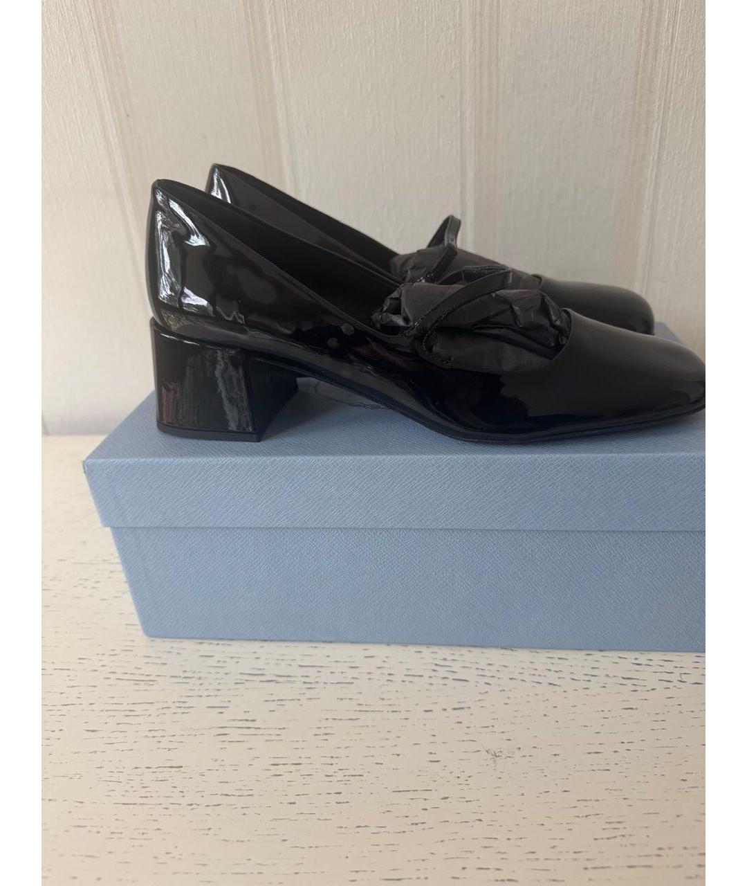 PRADA Черные туфли из лакированной кожи, фото 3
