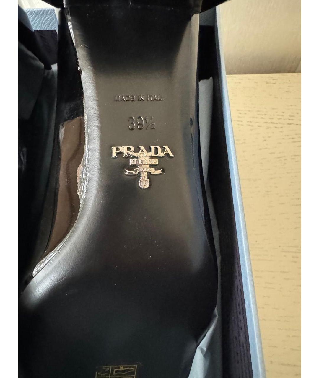 PRADA Черные туфли из лакированной кожи, фото 6